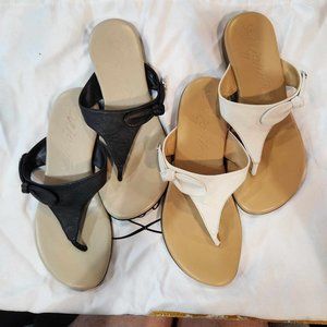 Brighton Leather Chloe thong sandals sz. 6.5 BOGO